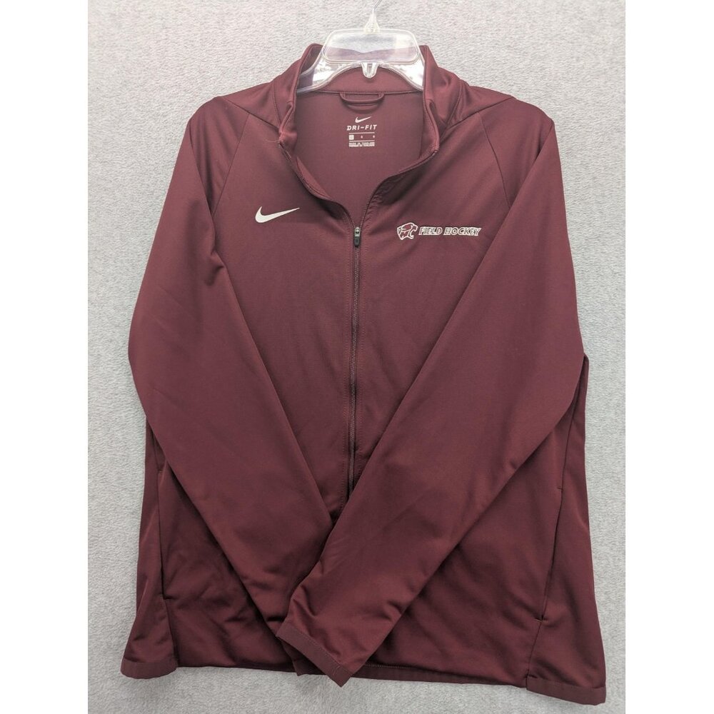 Nike Track Jacket Mens Large Maroon Dri-FIT Field Hockey Full Zip CN9520-669